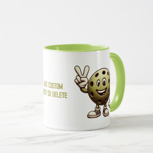 Mug Champion de Paddleball pour le jeu de Pickleball (Devant droit)