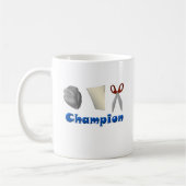 Mug Champion de papier de ciseaux de roche (Gauche)