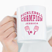 Mug Champion de Pickleball Amusant Personnalisé Nom In