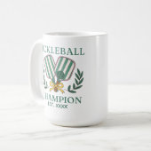 Mug Champion de Pickleball Année de Fondation Personna (Devant gauche)