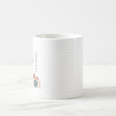 Mug Champion de poulet turquoise et rouille (Centre)