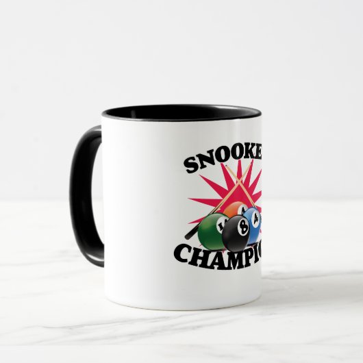 Mug Champion de snooker (Devant gauche)