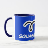 Mug champion de squash pour joueurs et fans. (Gauche)