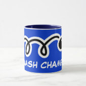 Mug champion de squash pour joueurs et fans. (Centre)