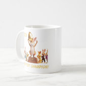 Mug Champion victorieux de chasse aux oeufs de lapin (Devant gauche)