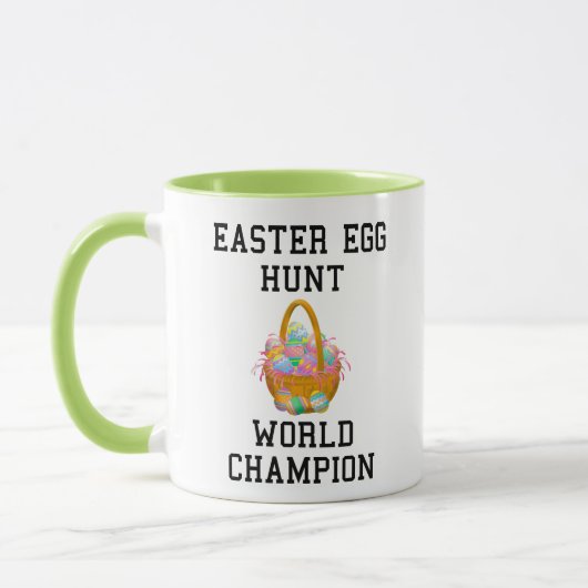 Mug Championnat du monde de chasse aux oeufs de Pâques (Gauche)