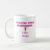 Mug Championnats du monde d'athlétisme Kenya Runner : (Gauche)
