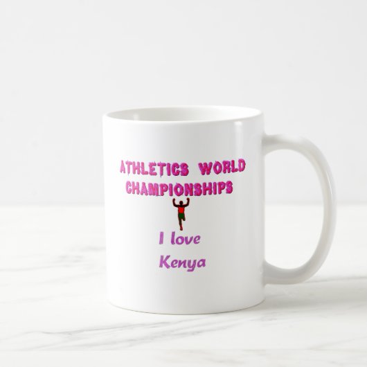 Mug Championnats du monde d'athlétisme Kenya Runner : (Droite)
