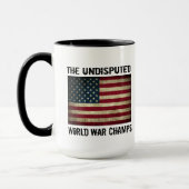 Mug Champions incontestés de guerre mondiale - drapeau (Gauche)