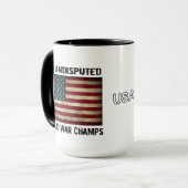 Mug Champions incontestés de guerre mondiale - drapeau (Devant gauche)