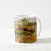 Mug Champs de blé avec Auvers par Vincent van Gogh (Devant droit)
