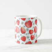 Mug Champs de fraises : Fraîcheur d'été (Devant droit)