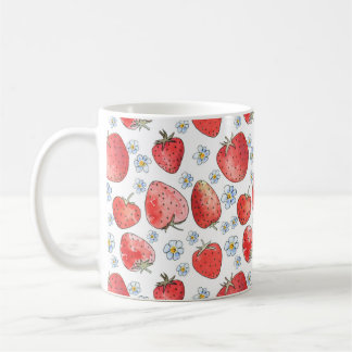Mug Champs de fraises : Fraîcheur d'été