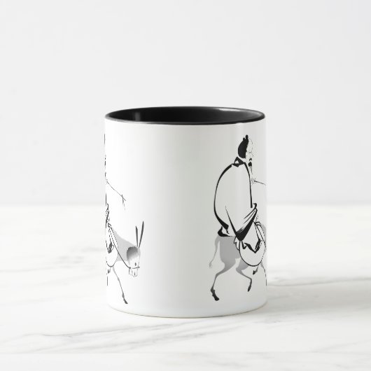 Mug Chan Master riding a mule (Centre)