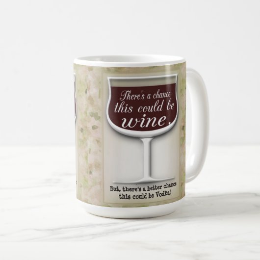 Mug Chance ceci pourrait Wine (Devant droit)