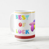 Mug Chance de chance Message de félicitations jaune (Devant gauche)