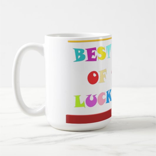 Mug Chance de chance Message de félicitations jaune (Gauche)