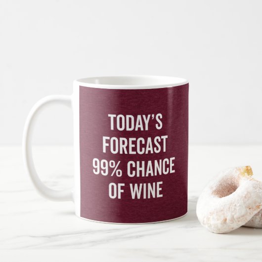 Mug Chance De Vin Drôle Citation (Avec donut)