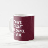 Mug Chance De Vin Drôle Citation (Devant gauche)