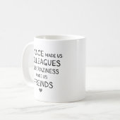 Mug Chance Nous A Fait Collègues Drôle Vin Lunettes Co (Devant gauche)