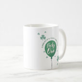 Mug Chanceux 1er anniversaire St Patrick Day Trèfle (Devant droit)
