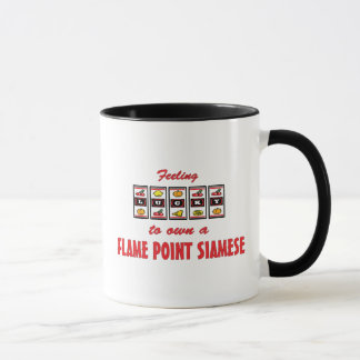 Mug Chanceux au propre une conception siamoise de chat