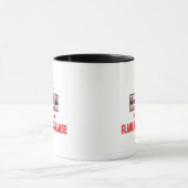 Mug Chanceux au propre une conception siamoise de chat (Centre)