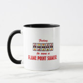 Mug Chanceux au propre une conception siamoise de chat (Gauche)