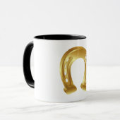 Mug Chanceux fer à cheval doré (Devant gauche)