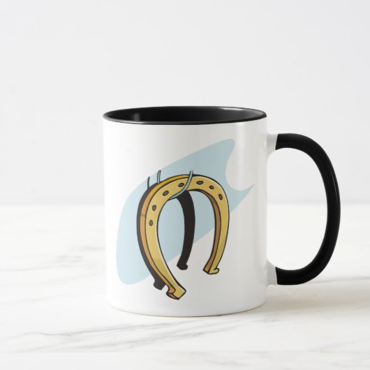 Mug Chanceux Horseshoe Thème Equine (Droite)