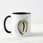 Mug Chanceux Horseshoe Thème Equine (Gauche)