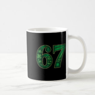 Mug Chanceux irlandais drôle 67 six sept mème trèfle c