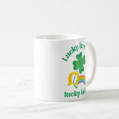 Mug Chanceux style chanceux dans la vie bébé Bodysuit (Devant droit)