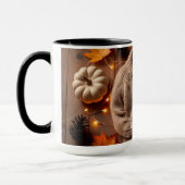 Mug Chandail d'automne, Feuille, Citrouille Pinecones (Gauche)