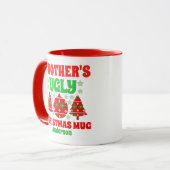 Mug Chandail de Noël moche de frère personnalisé (Devant gauche)
