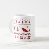 Mug Chandail laid de Noël de Narwhal (Devant gauche)