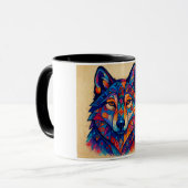 Mug Chandail personnalisé Husky Loup (Devant gauche)