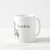 Mug Chandail vert chien Noël (Devant droit)