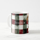 Mug Chandail vert chien Noël (Devant gauche)