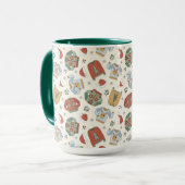 Mug Chandails de Noël et Motif Casquette (Devant gauche)