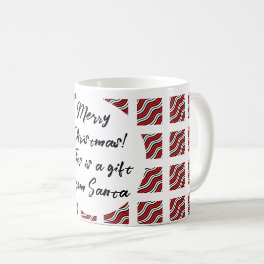 Mug Chandycane rouge Mikitez Christmaspattern (Devant droit)
