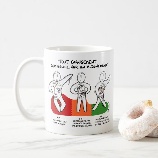 Mug "Changement commence par Alignement" (Avec donut)