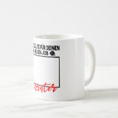 Mug Changement d'emploi Adieu Cadeau d'adieu pour coll (Devant droit)