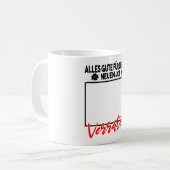 Mug Changement d'emploi Adieu Cadeau d'adieu pour coll (Devant gauche)