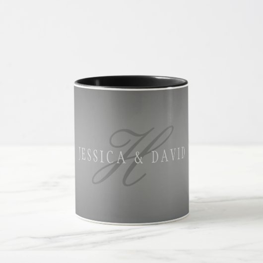 Mug Changement graduel Gray Gradient N'importe quel no (Centre)