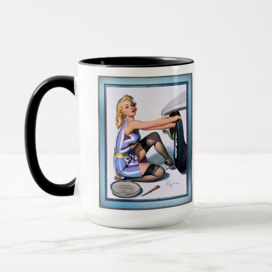 Mug Changement rapide par Gil Elvgren (Gauche)