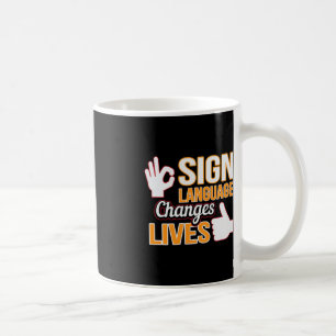 Mug Changements de langue des signes Vit ASL Interprèt