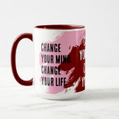 Mug Changer d'avis, Changer de vie (PURPLE) (Gauche)
