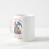 Mug Changer de texte - Un dragon a entendu le bruit de (Devant gauche)