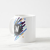 Mug Changer en n'importe quelle initiale sur peinture (Devant gauche)